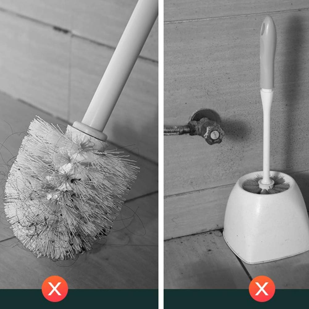 Leying Toilet Brush with Auto Open Close Holder