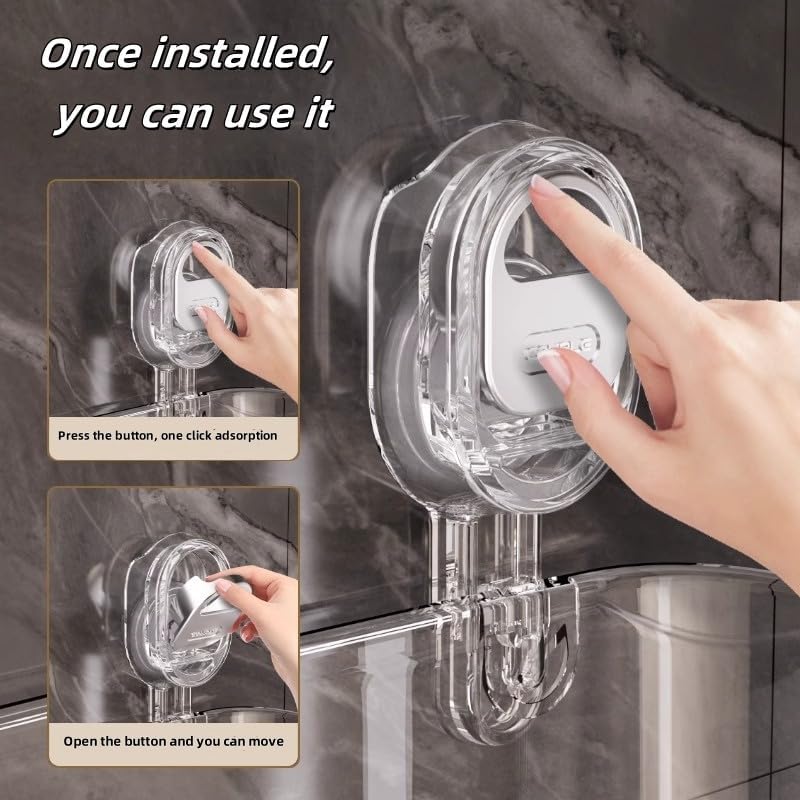 No-Drill Suction Storage Box Large Capacity Heavy Duty