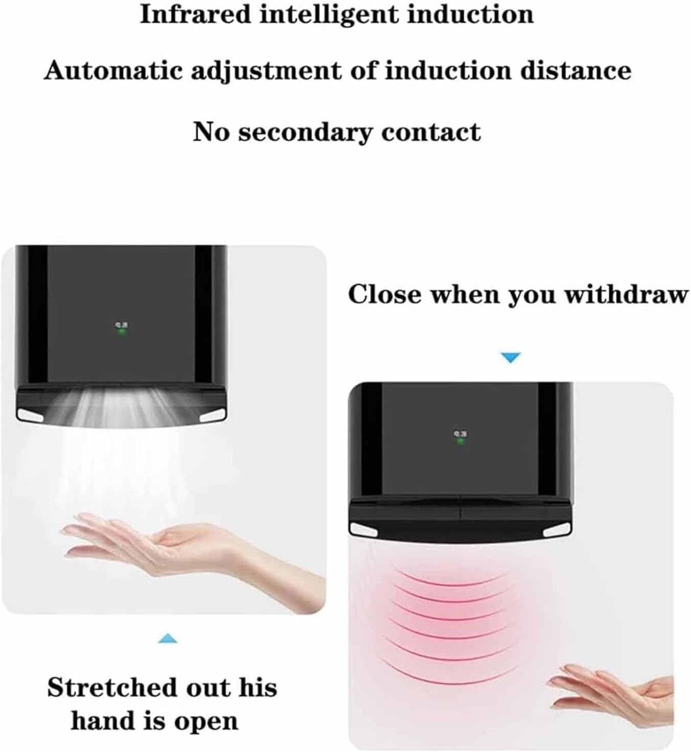 Automatic Sensor Hand Dryer 1250W Gold Wall Mounted