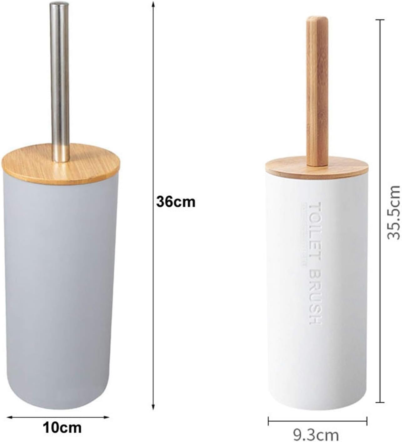 SPOUR Toilet Brush Set with Holder - Grey 1