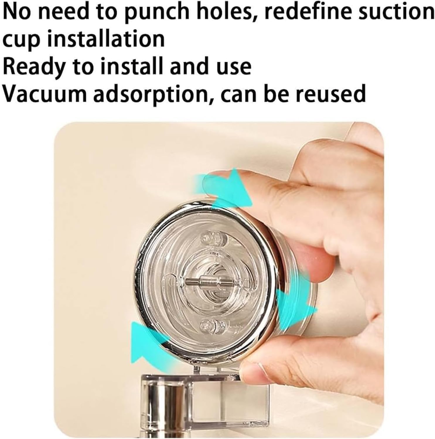 Suction Cup Rotating Storage Rack - Grey 1st Floor