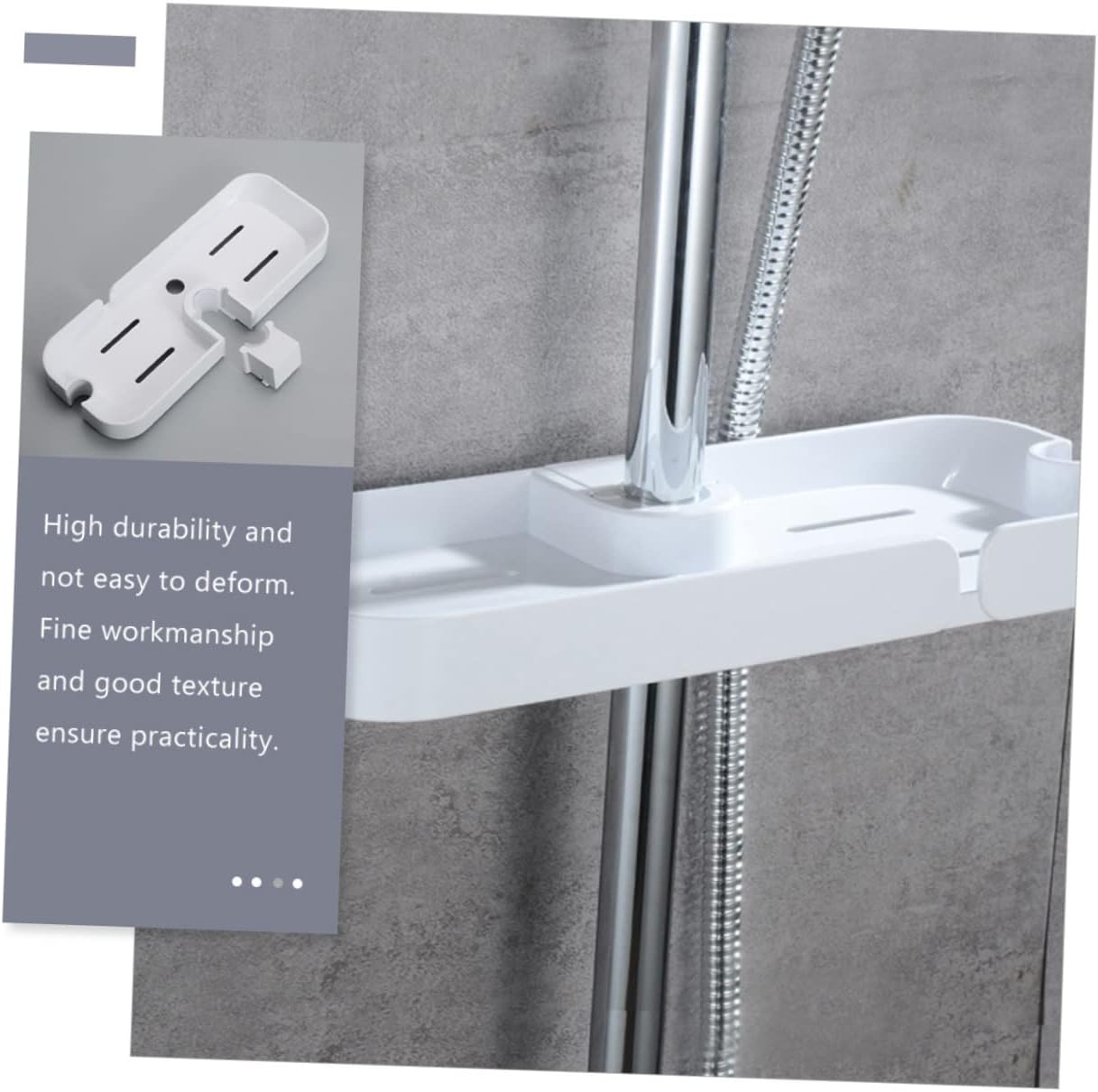 Amosfun No Drilling Shower Shelf Organizer