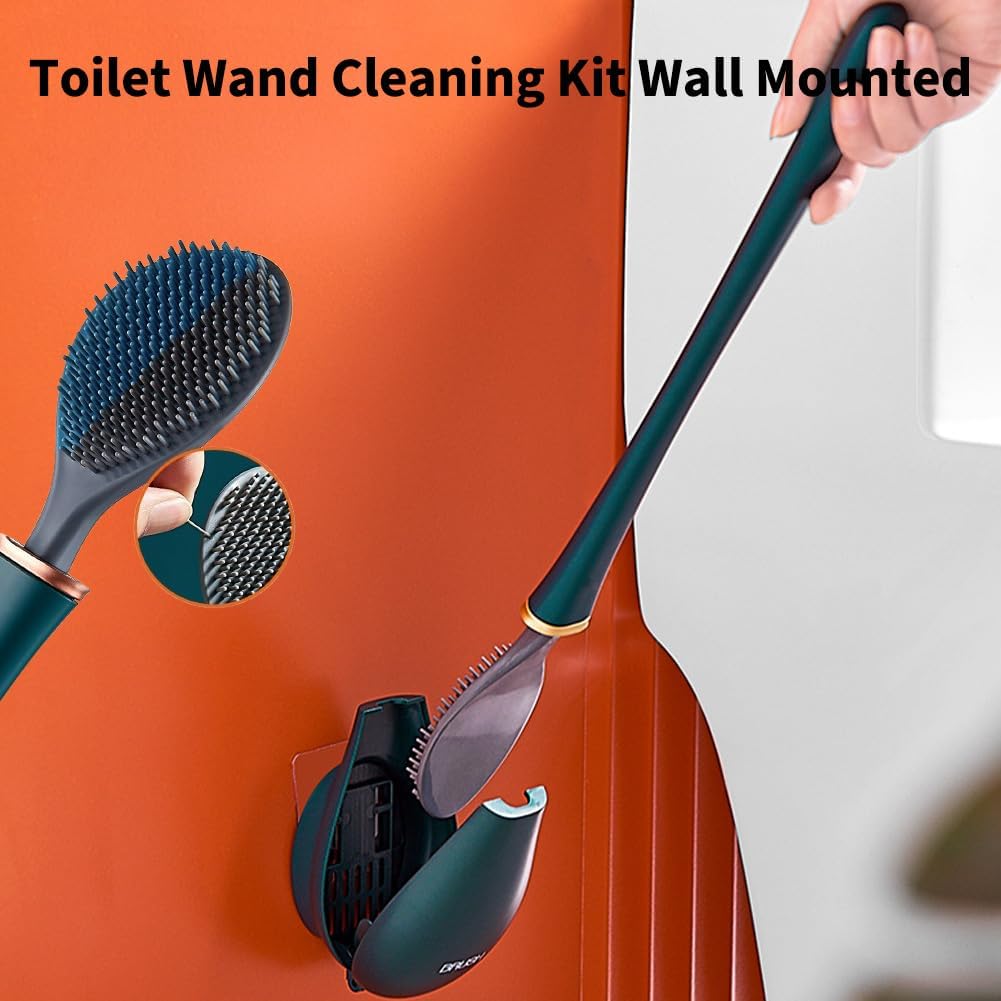 Dubnat Lekxagabo Silicone Toilet Brush Set