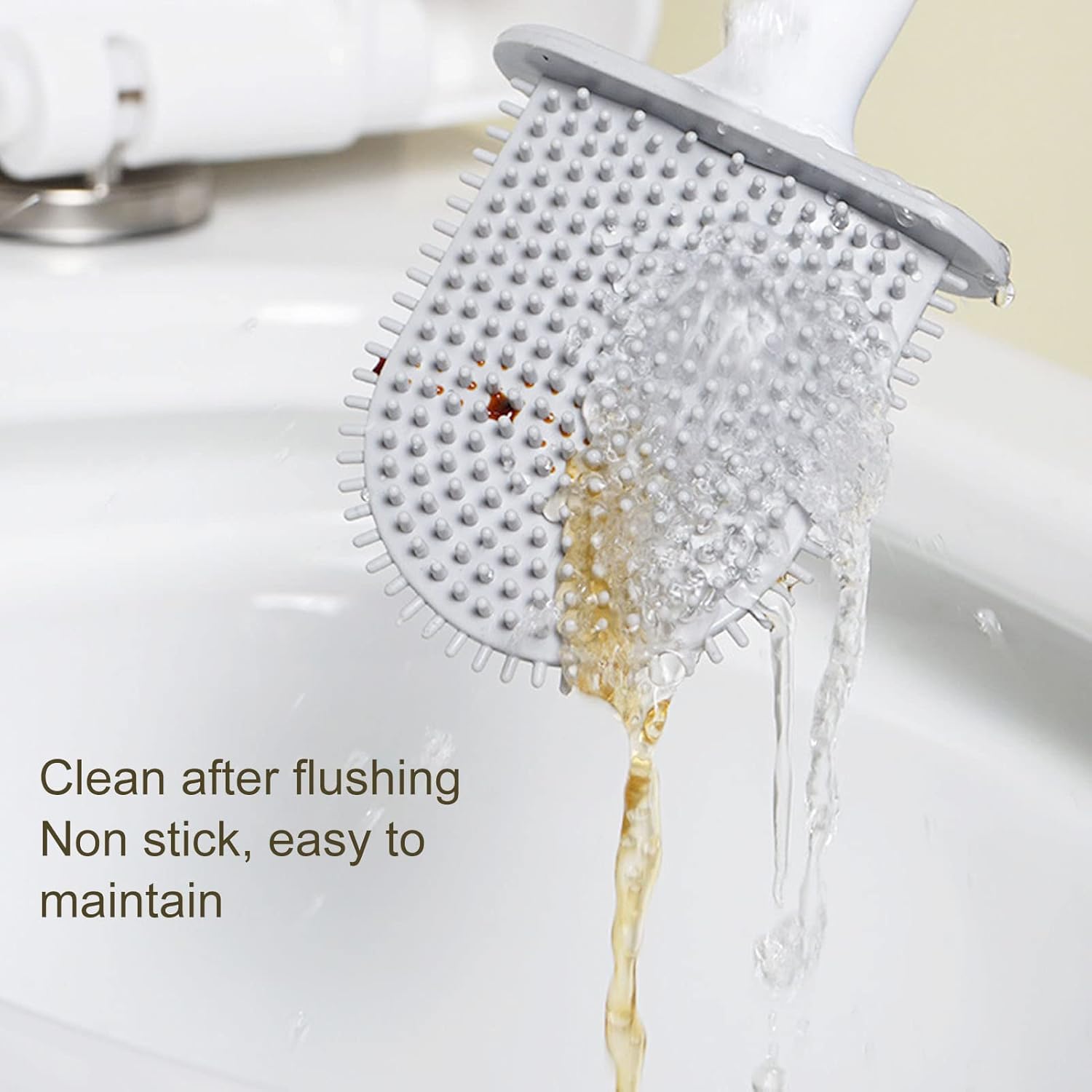 SYHAQYE Toilet Brush Holder Set - Wall Mounted Orange