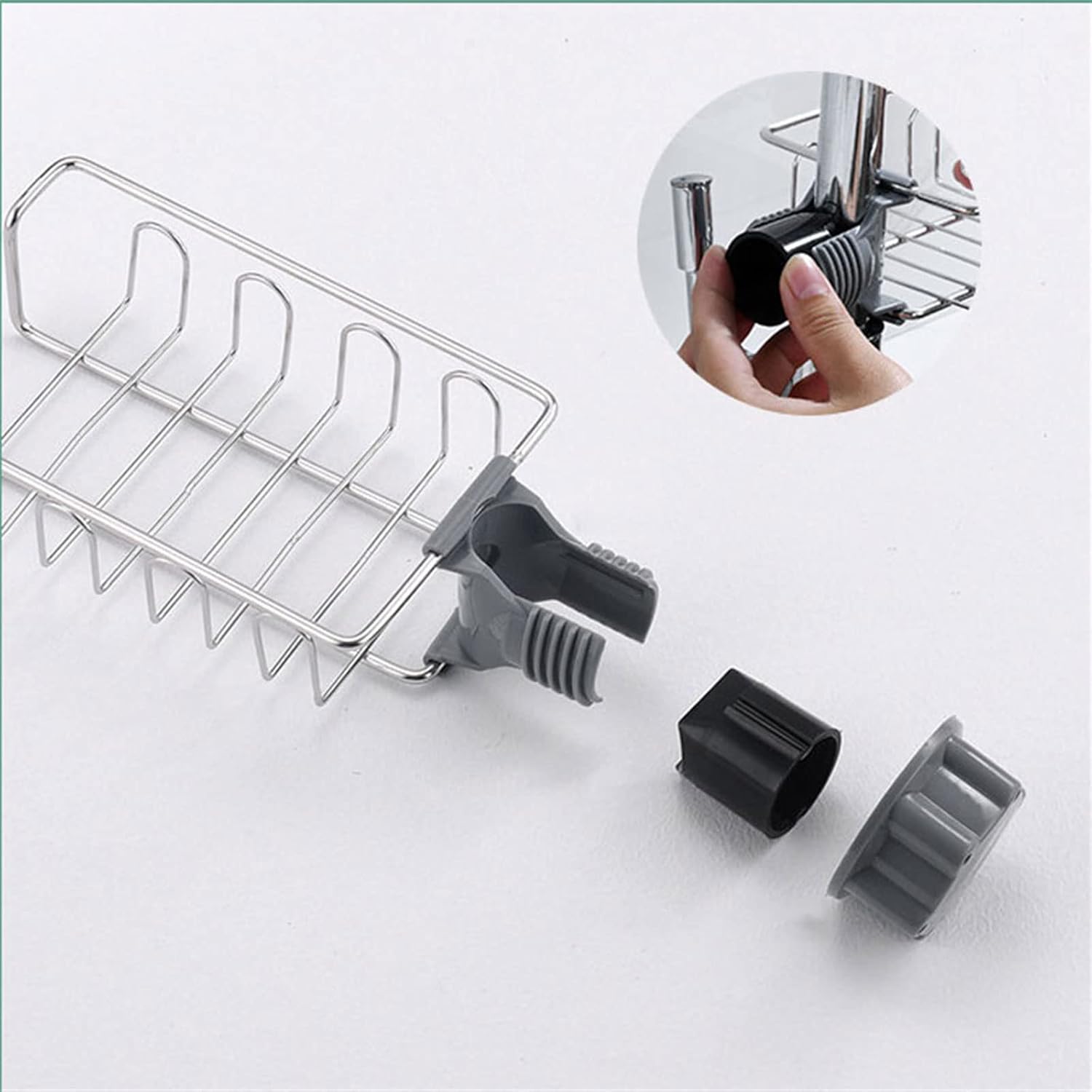 Xbiez Shower Caddy with Sponge Holder for Kitchen Sink