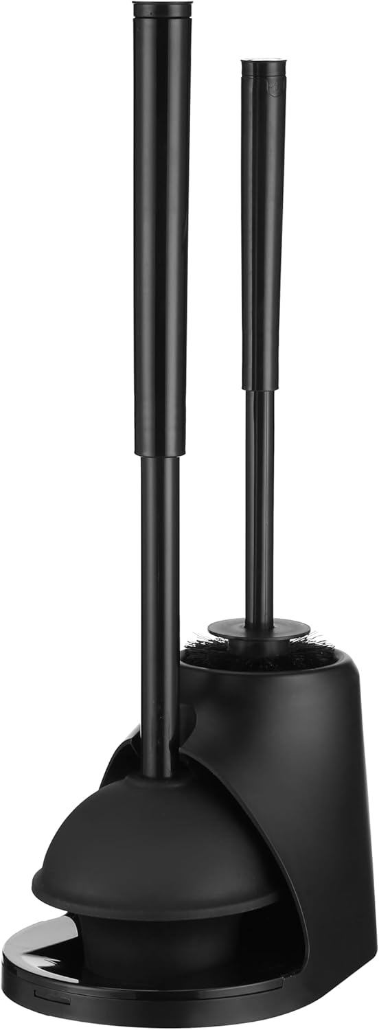 Toilet Brush Plunger Set - 2 in 1 for Bathroom