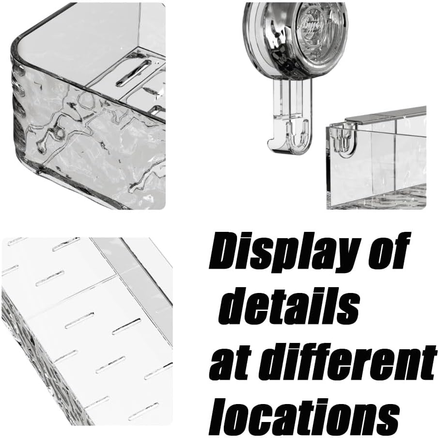 Drill-Free Shower Shelf with Suction Cups