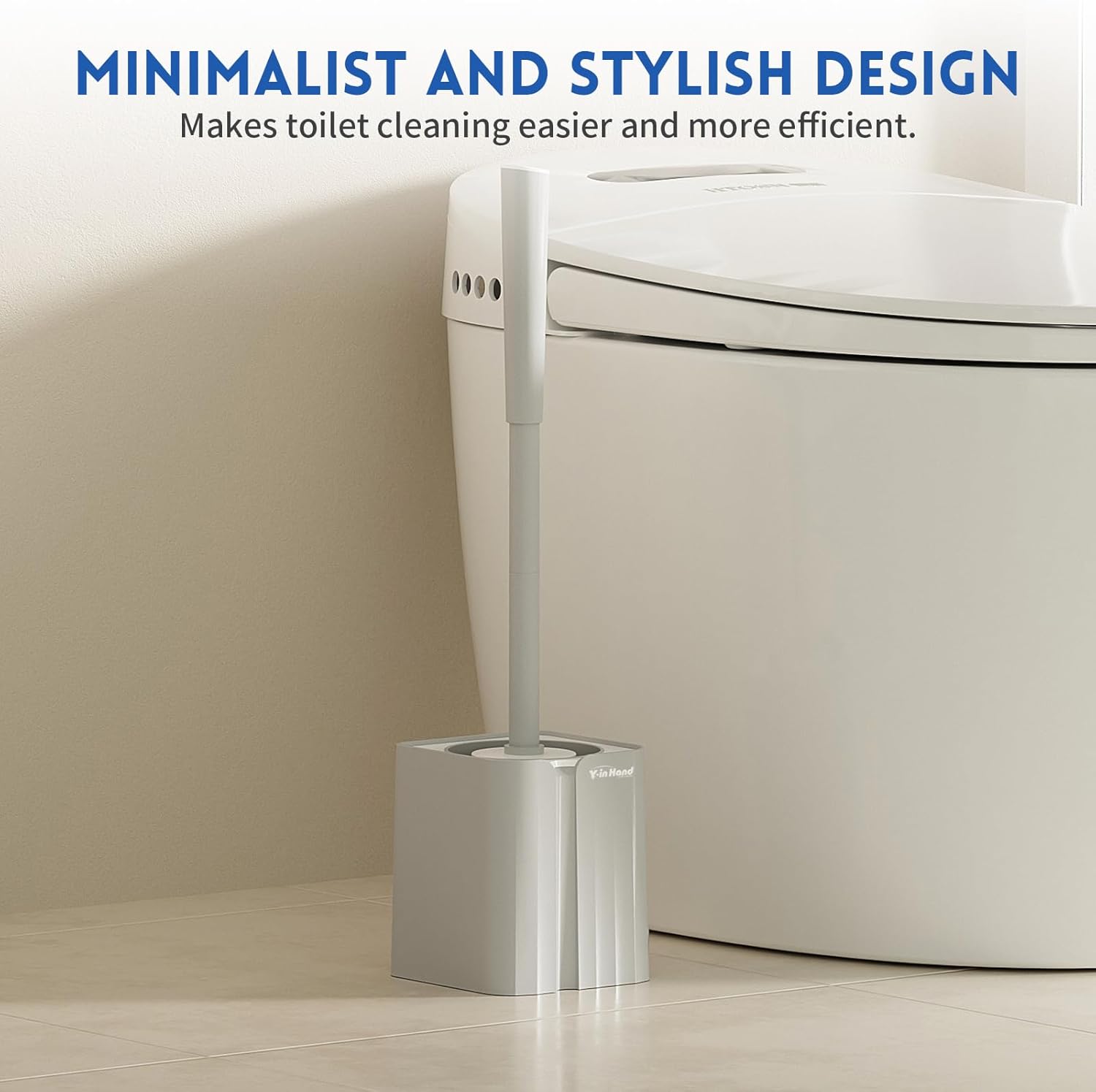Y-in Hand 2 Pack Toilet Brush Holder Set 1