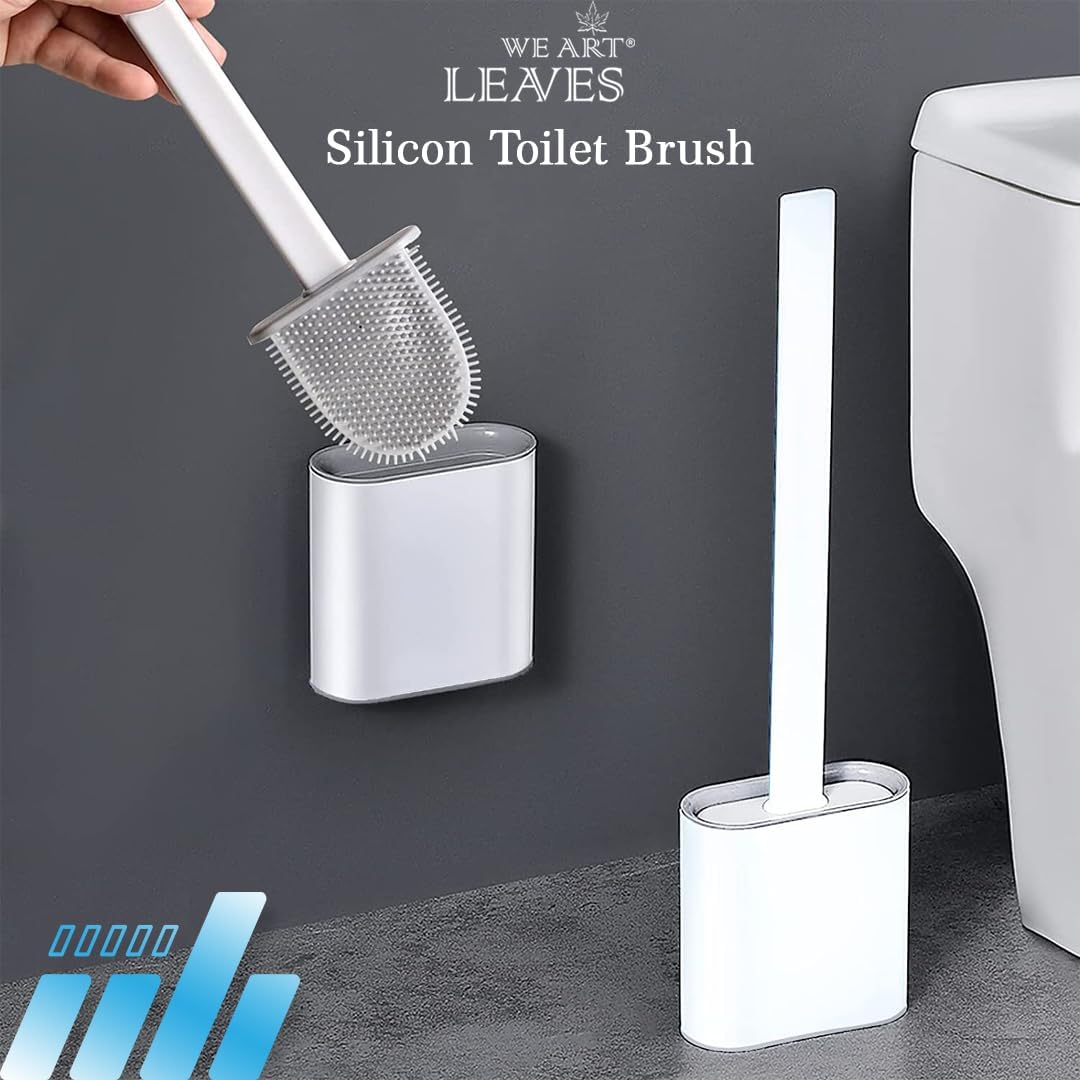 We Art Leaves Silicone Toilet Brush Set 1