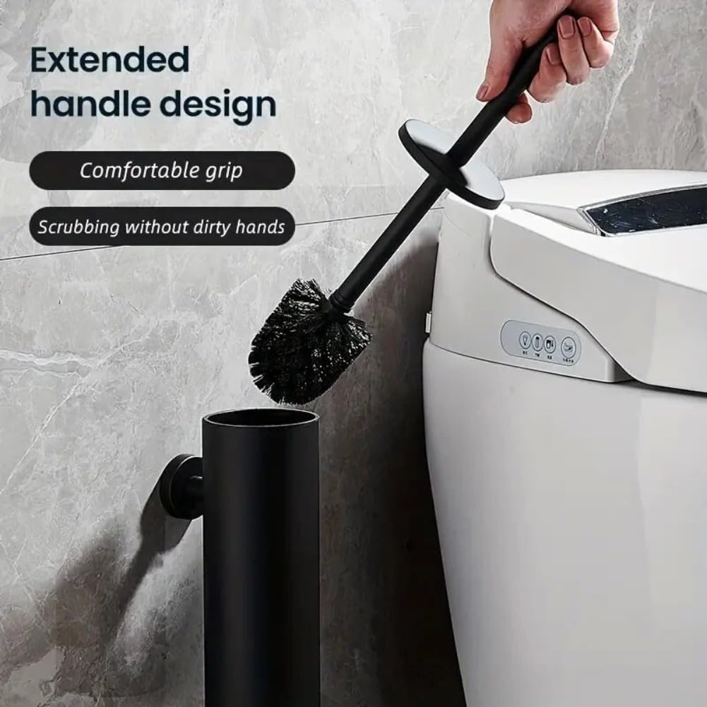 NLIEOPDA Wall Mounted Toilet Brush Set