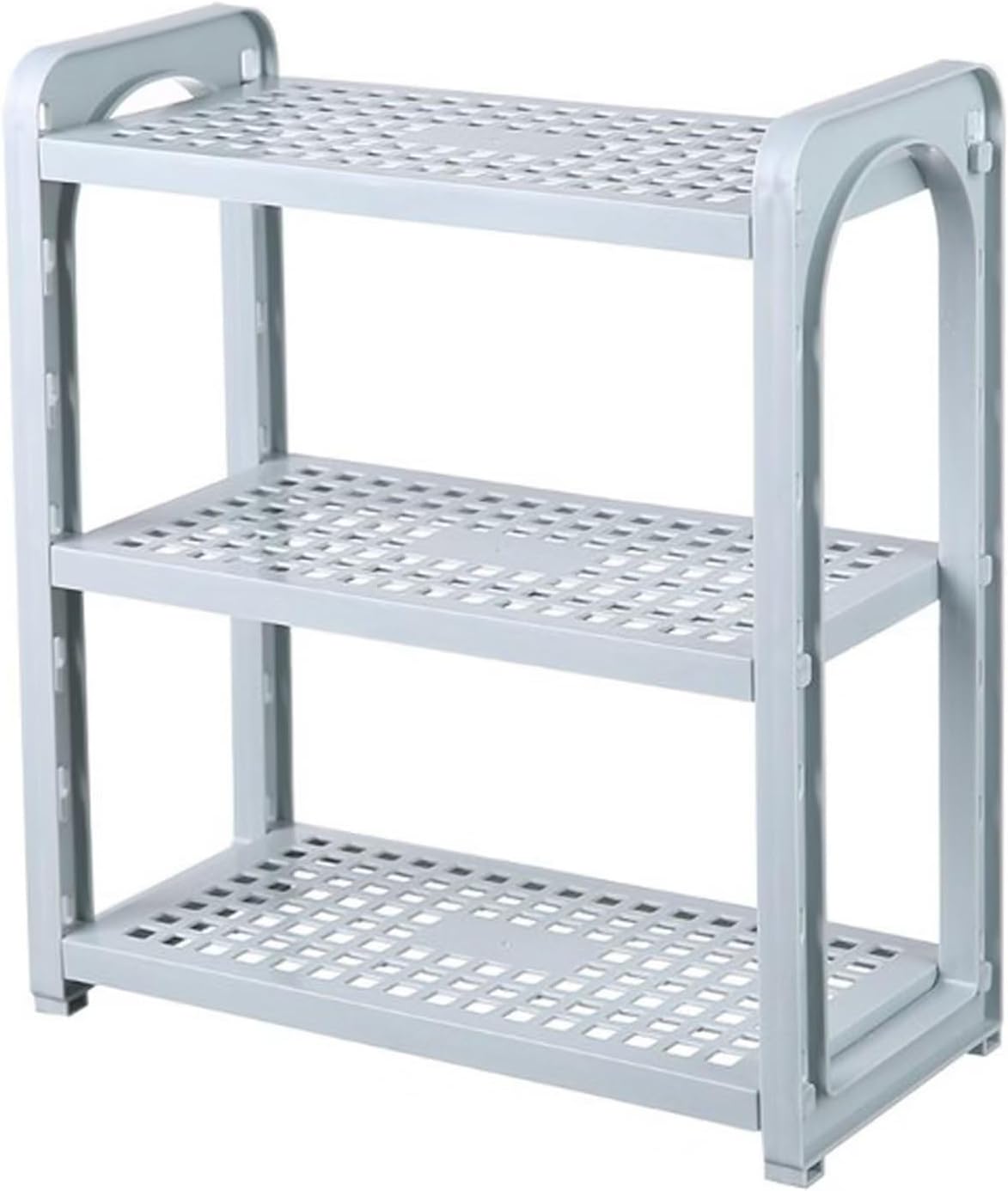 Typutomi 3 Tier Adjustable Plastic Shelf Organizer