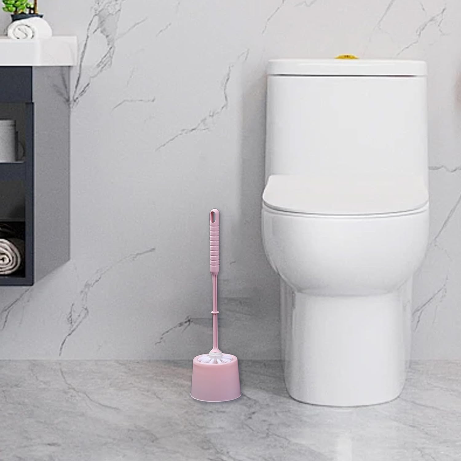 Toilet Plunger and Brush Set for Bathroom Cleaning
