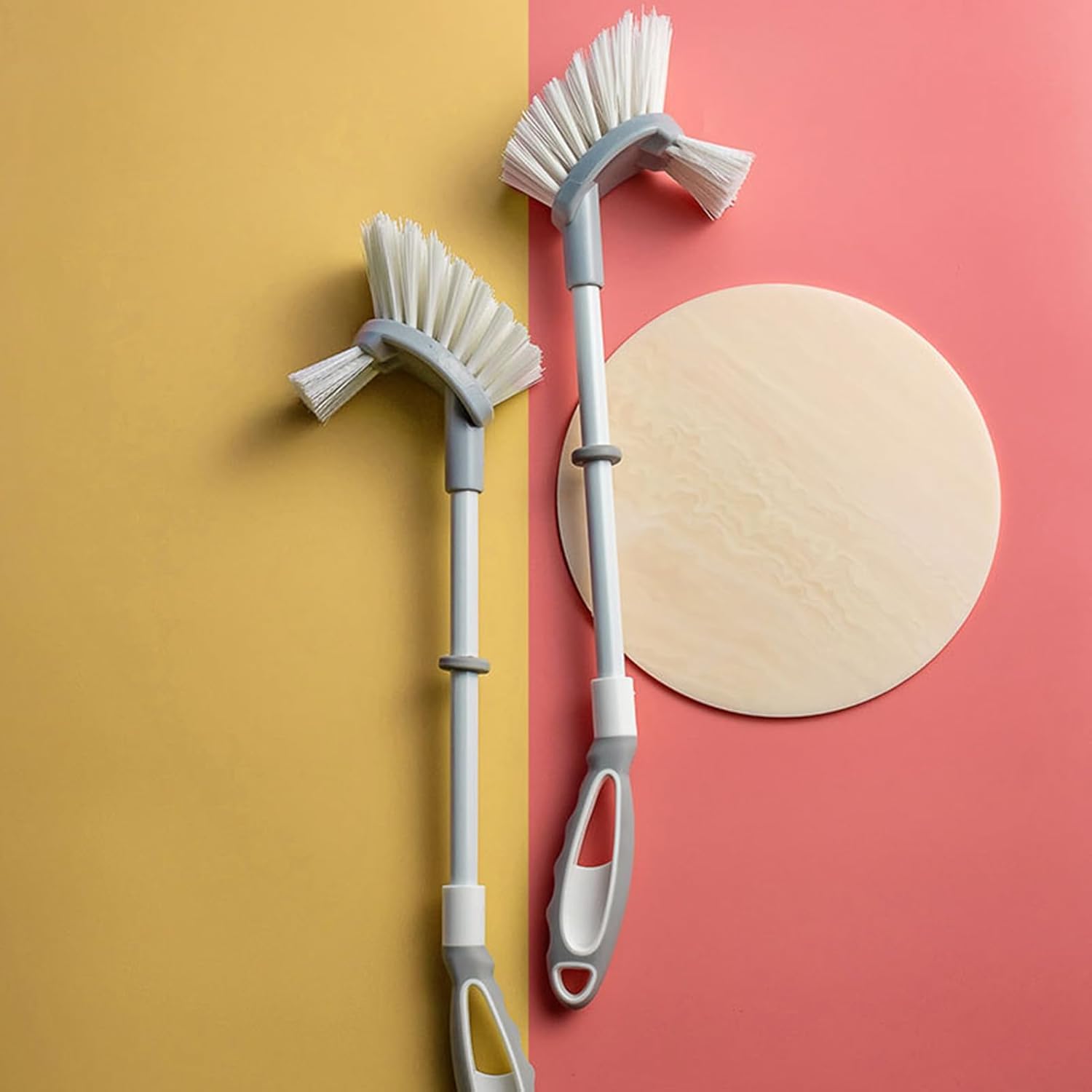 Vansza Toilet Brush with Holder Deep Cleaning Set for Bathroom