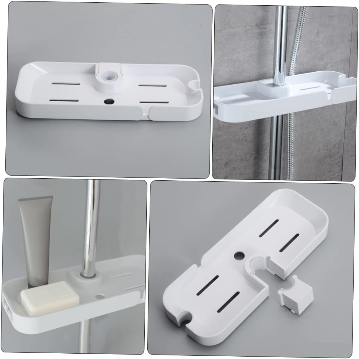 Amosfun No Drilling Shower Shelf Organizer
