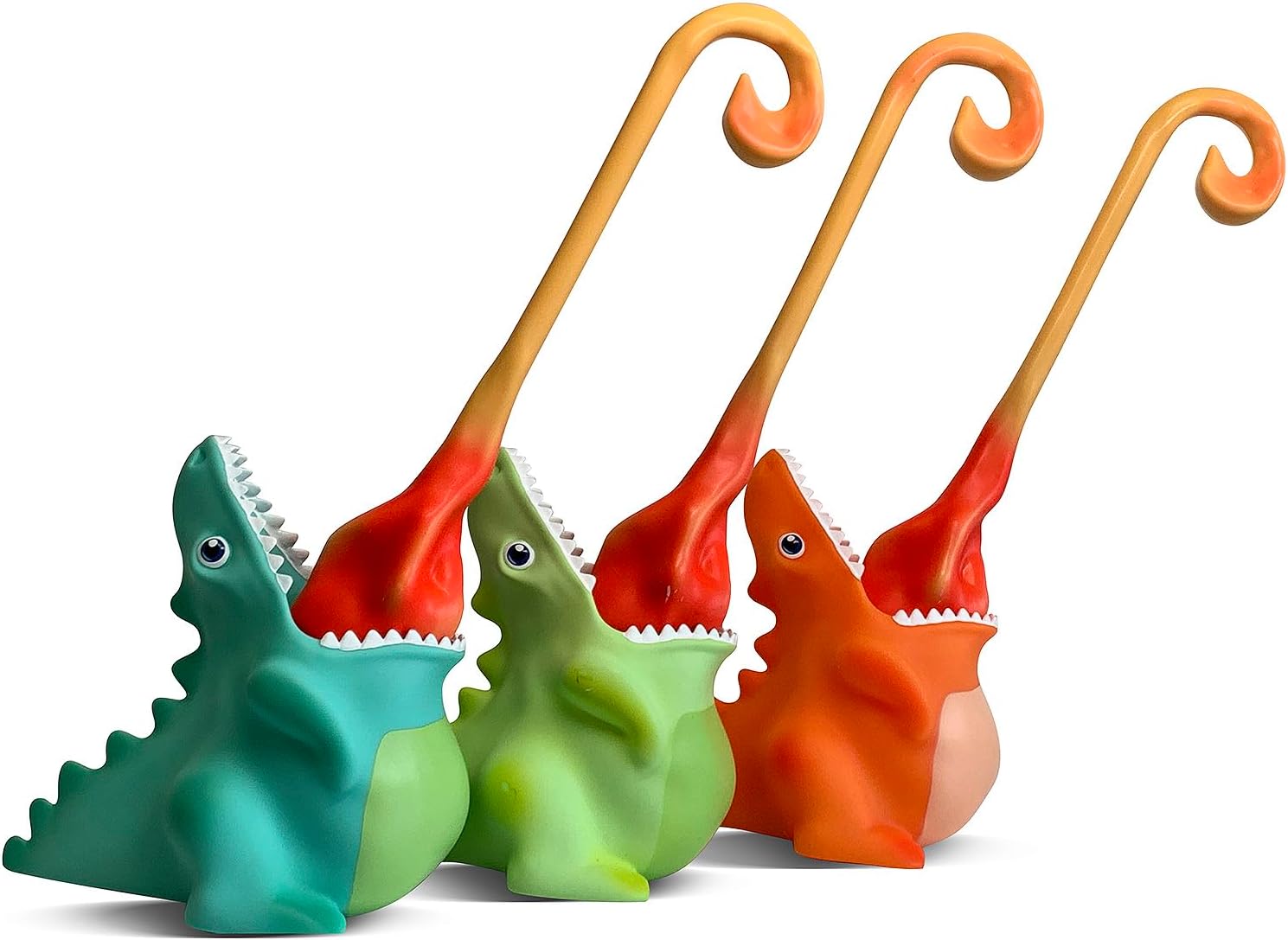 AOCHEN Dinosaur Toilet Brush with Holder Green 1