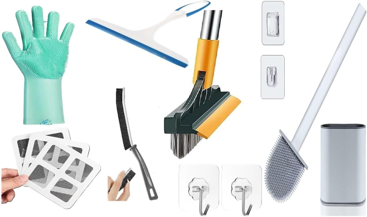 JAYTOP 10 Piece Bathroom Cleaning Kit 1