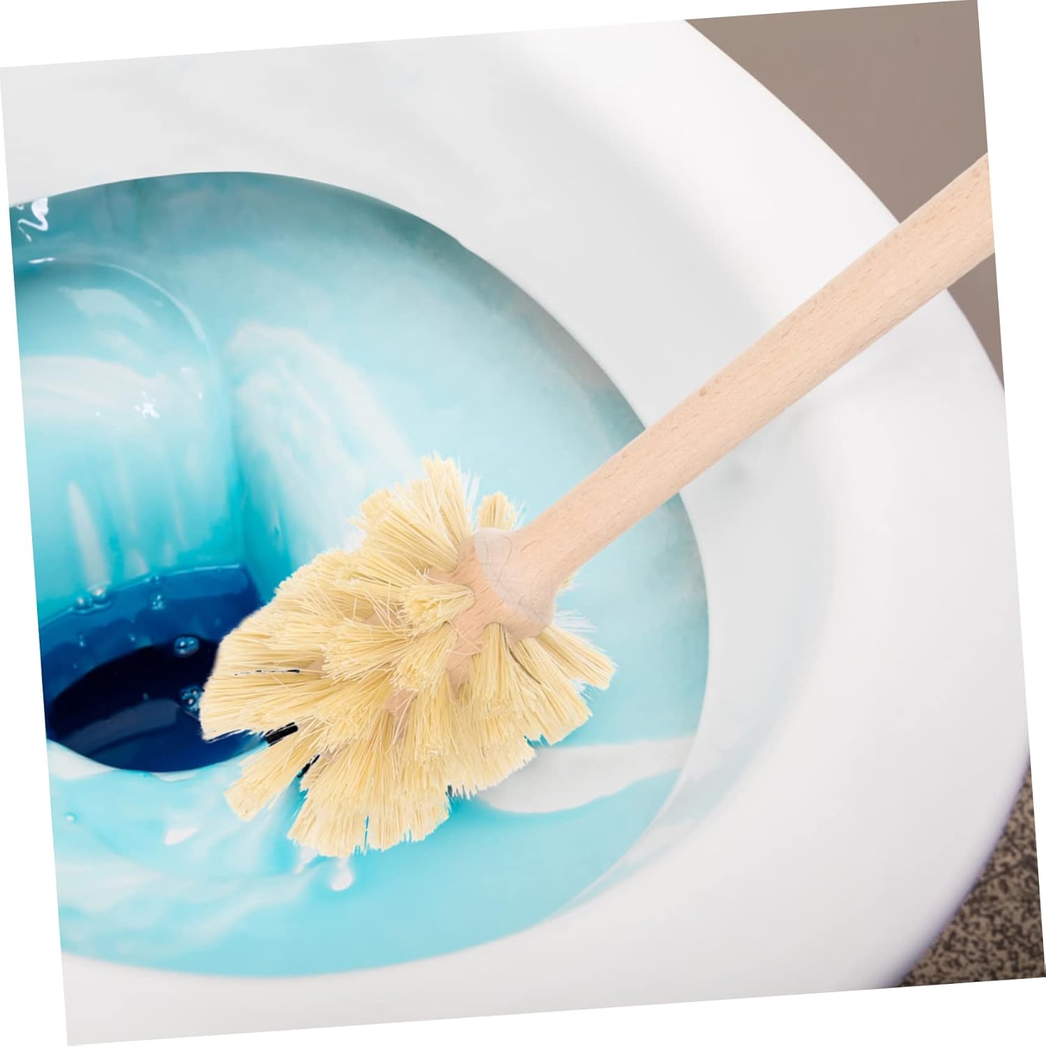 KOMBIUDA 360 Deep Cleaning Toilet Brush with Anti-Slip Handle