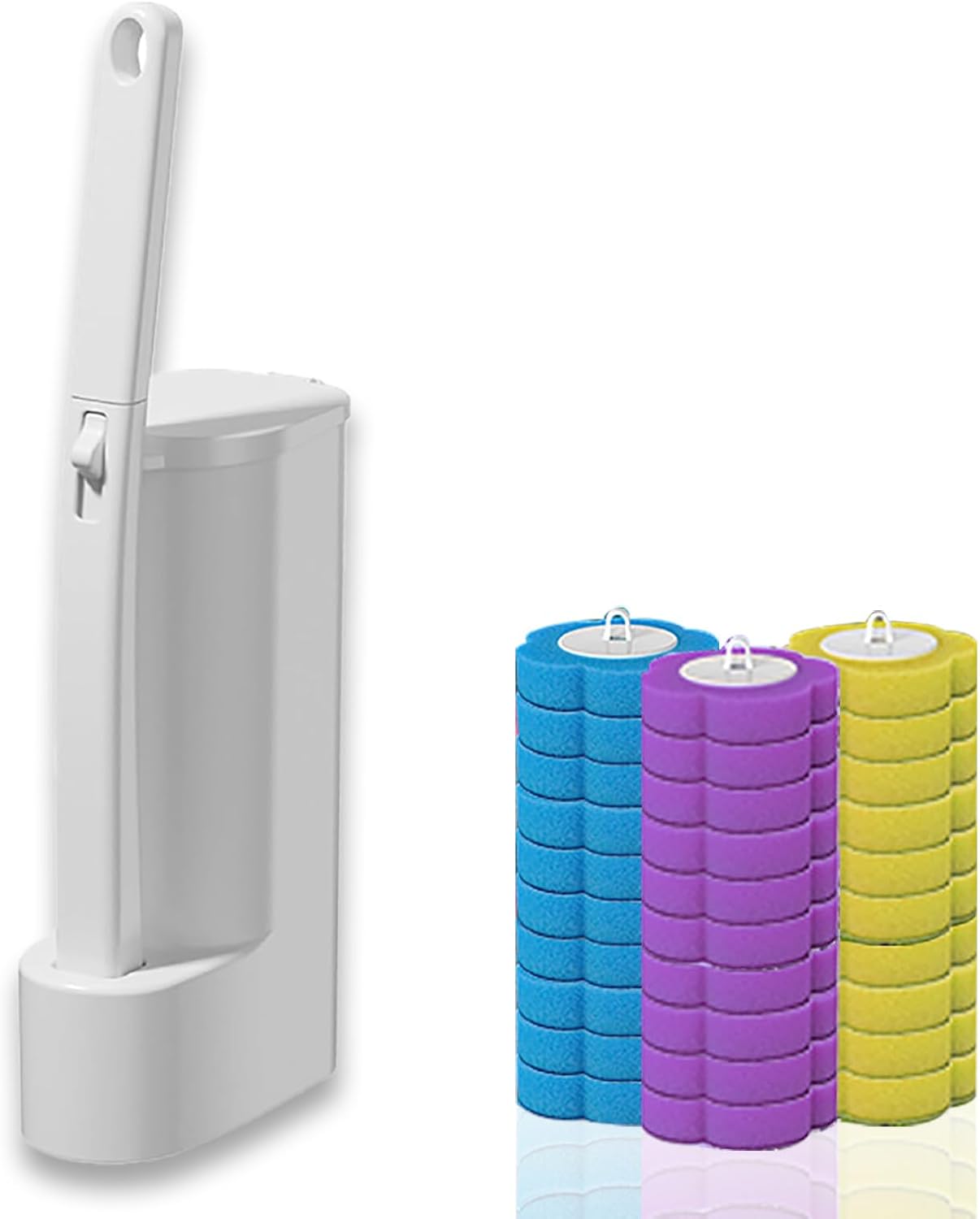 CERECO Toilet Brush with 36 Refill Heads