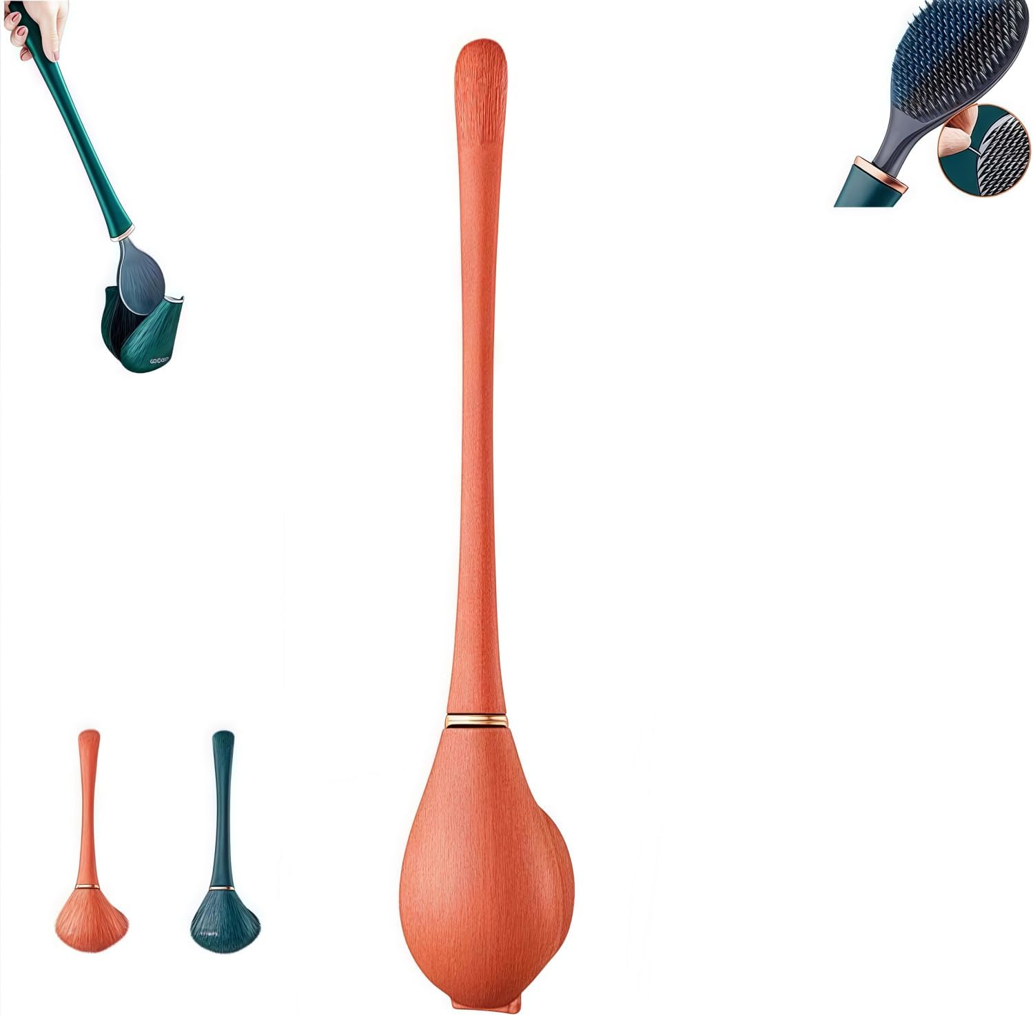 Jefuzh Silicone Toilet Brush and Holder Set