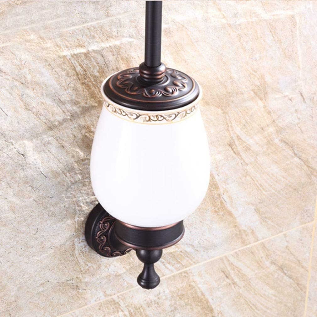 LUDSUY Oil Rubbed Bronze Toilet Brush Holder Set 1