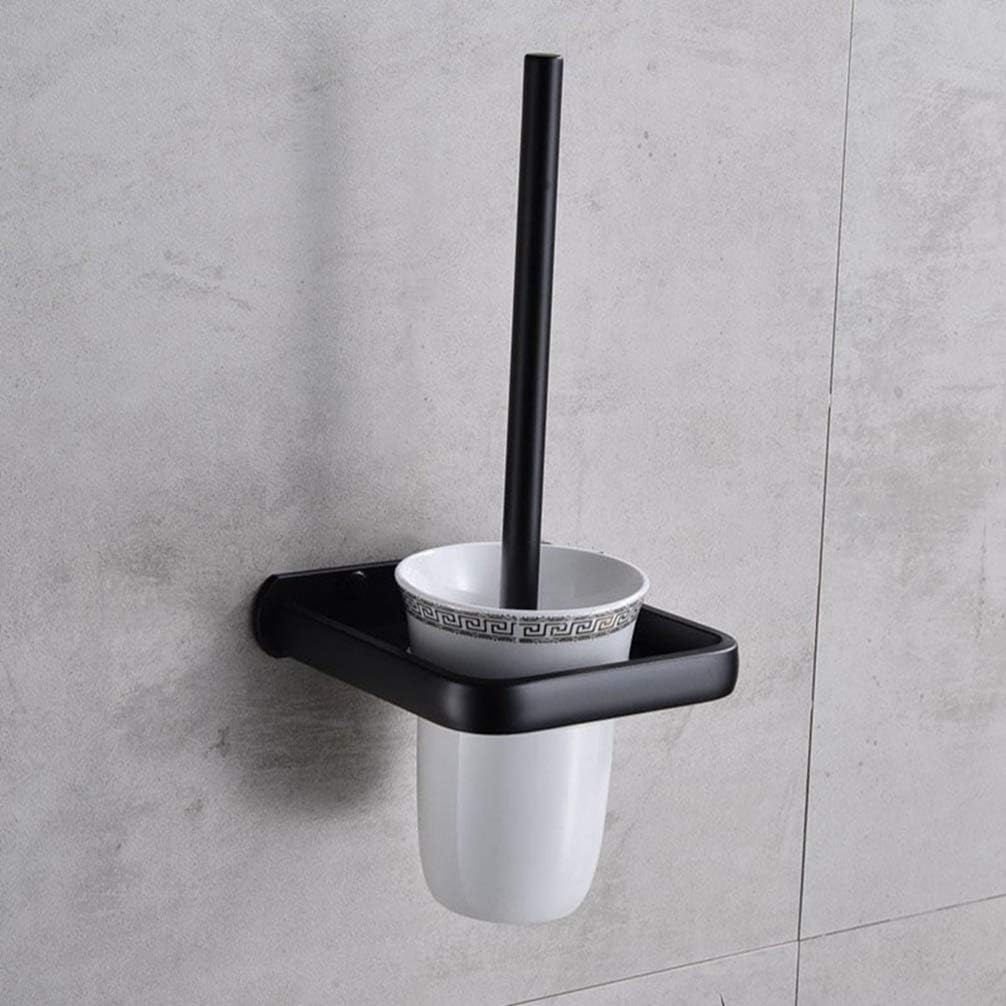 LUDSUY Bathroom Brush Holder with Storage Rack