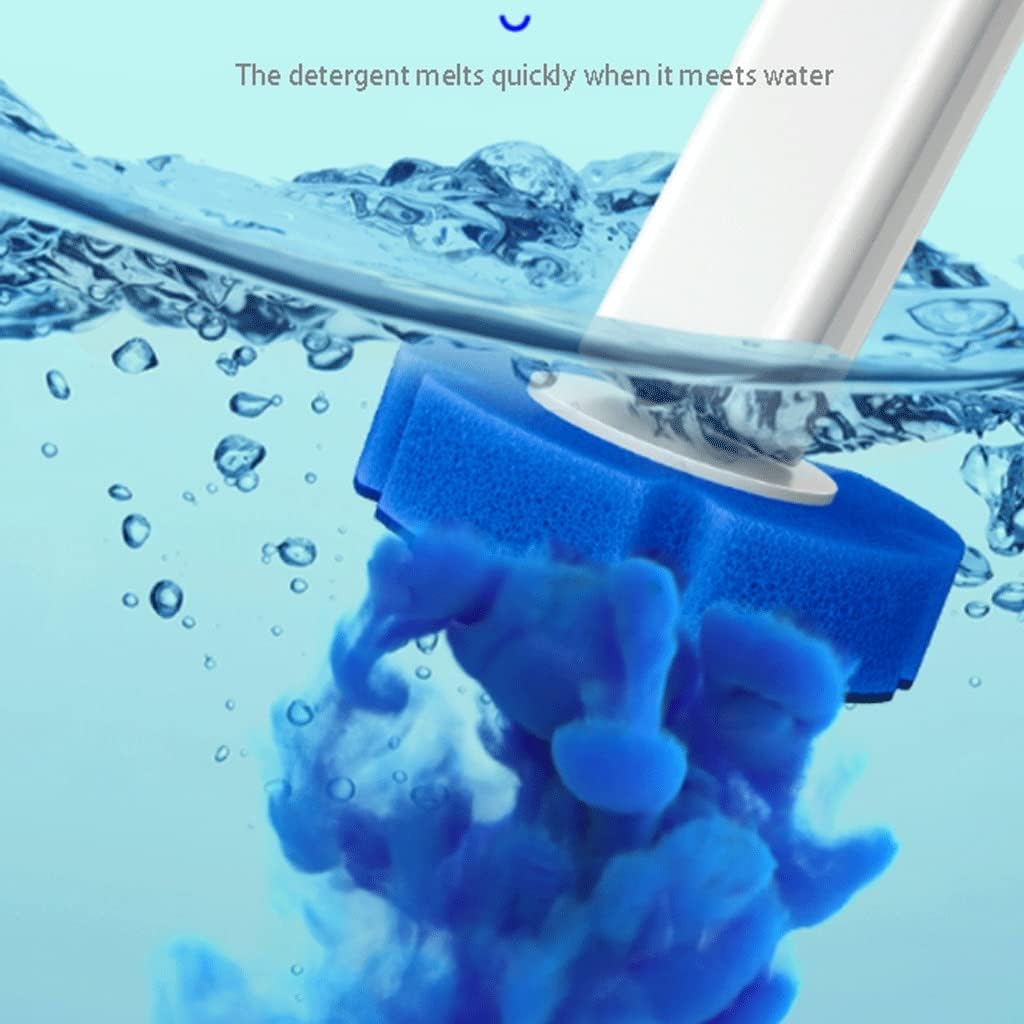 Disposable Toilet Brush with 12 Refills Blue