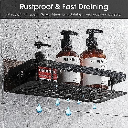 SAYUUM Adhesive Shower Caddy with 8 Hooks and Storage Cylinder 1