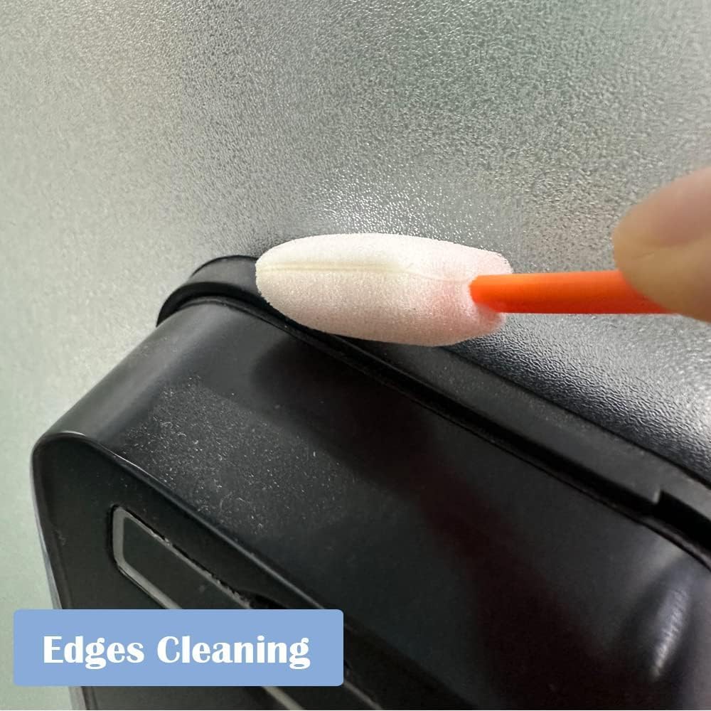 Wellgler 200pcs Disposable Crevice Cleaning Brush Orange