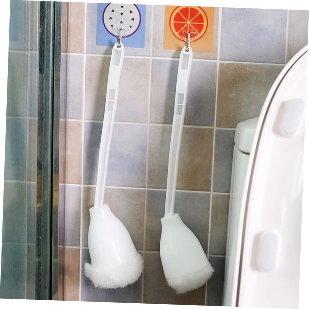 Alipis 5pcs Toilet Brush Set with Holder