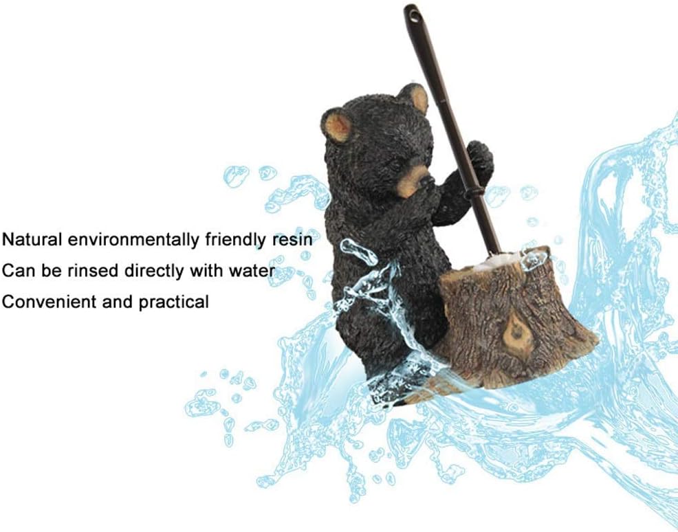 SPOUR Cartoon Bear Toilet Brush with Holder
