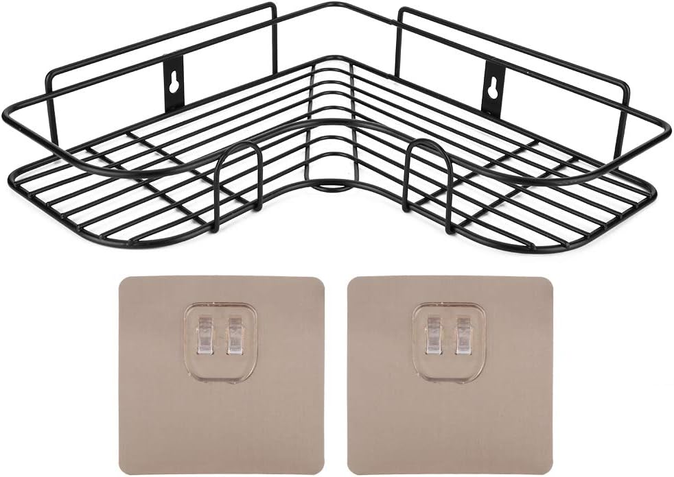 ViaGasaFamido Corner Shower Caddy Heavy Duty No Drilling