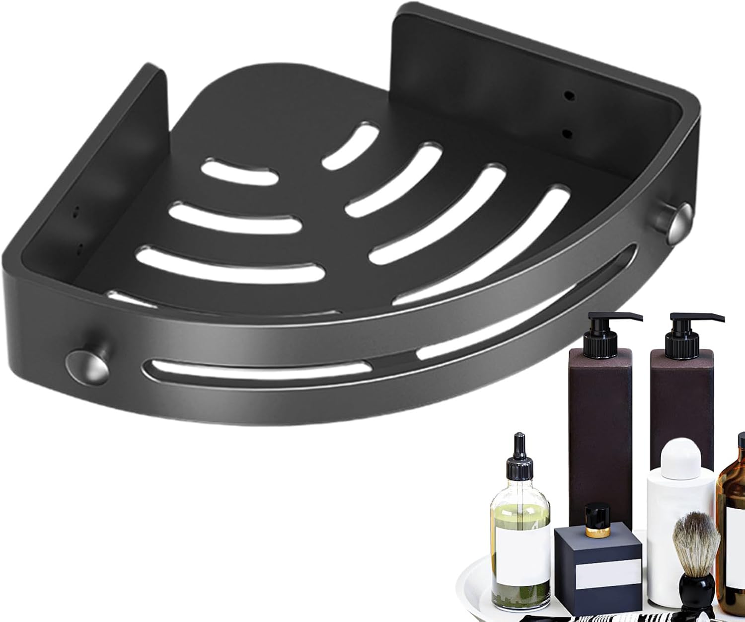 Sturdy 4-Tier Corner Shower Caddy Organizer