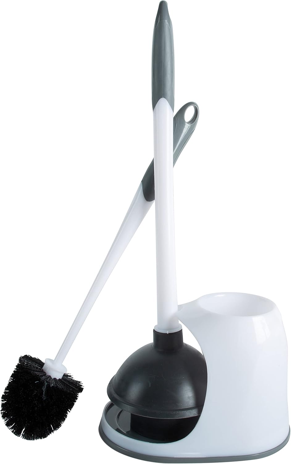Bath Bliss 2-in-1 Bowl Plunger Set Compact Space-Saving Bathroom Tool