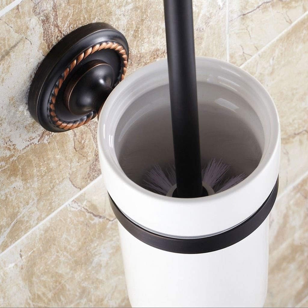 SPOUR Toilet Brush Holder Brass Carving Retro Design