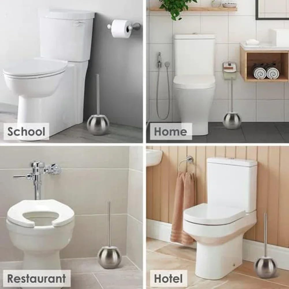 NLIEOPDA Toilet Brush Five-Piece Set - Durable and Space-Saving
