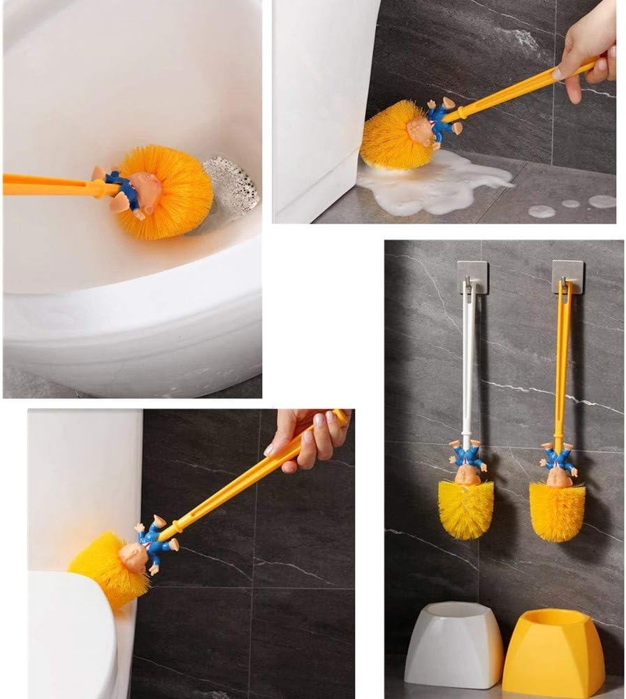 Toilet Brush Gag Gift with Holder