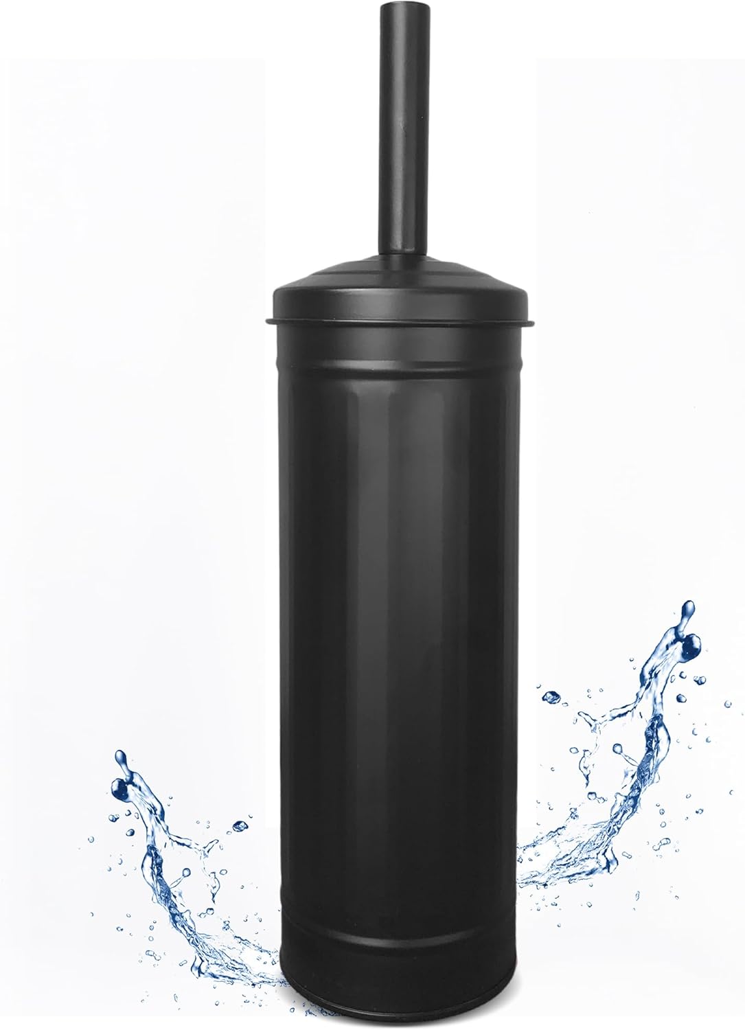 Autumn Alley Black Toilet Brush Holder Set
