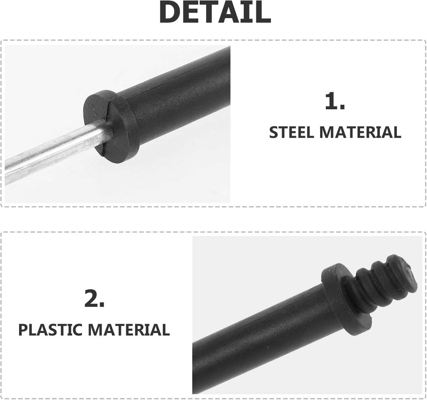 Toilet Brush Head Adapter - Replacement Handle Connector for Bathroom