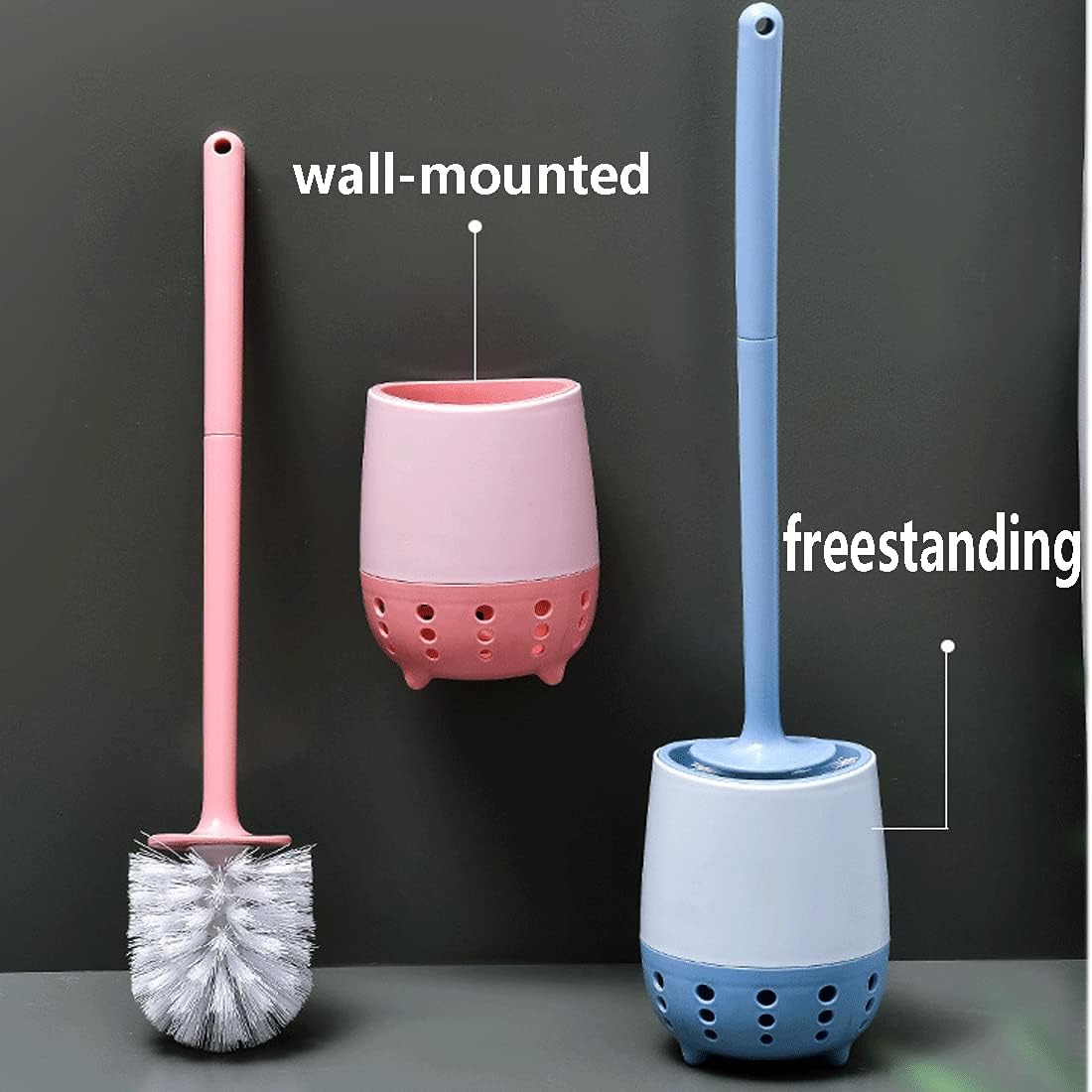 GYDMEG Toilet Brush and Holder with Long Handle