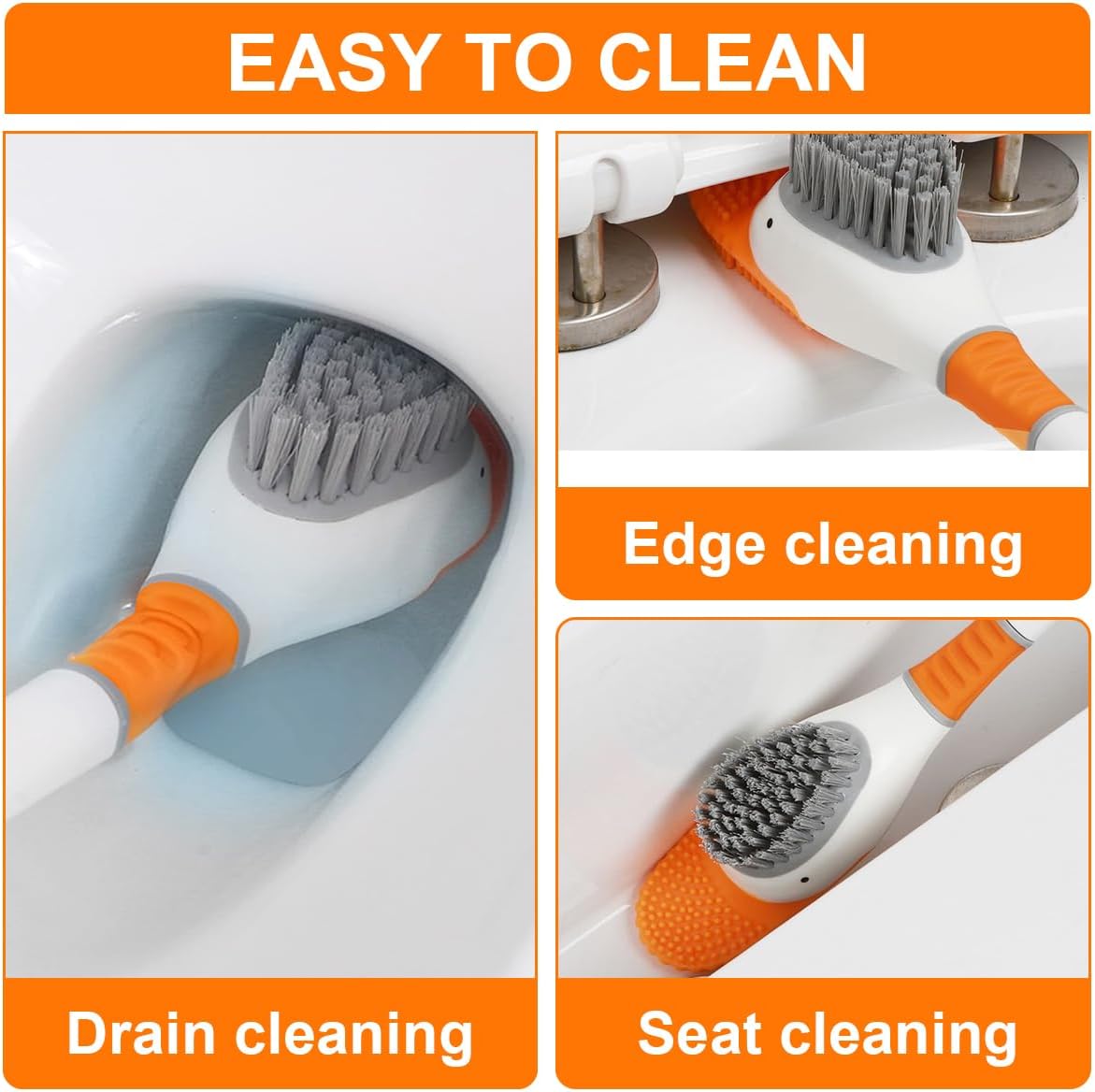 Diving Duck Toilet Brush with Wall Holder Silicone and TPR Design
