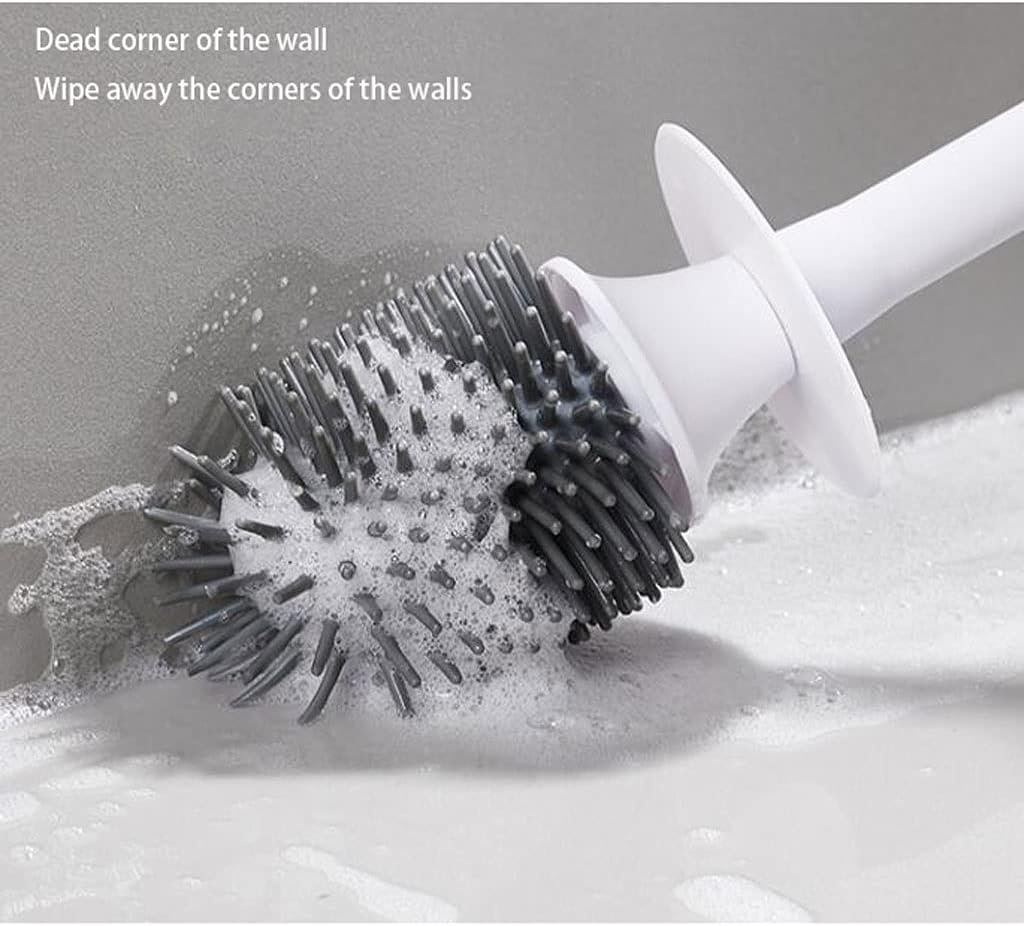 YYDS Toilet Brush with Holder Set for Clean Bathrooms