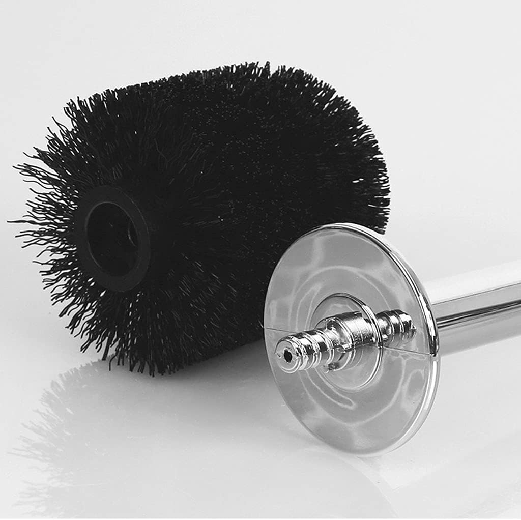 Pebble Pattern Toilet Brush with Stand Ceramic Set
