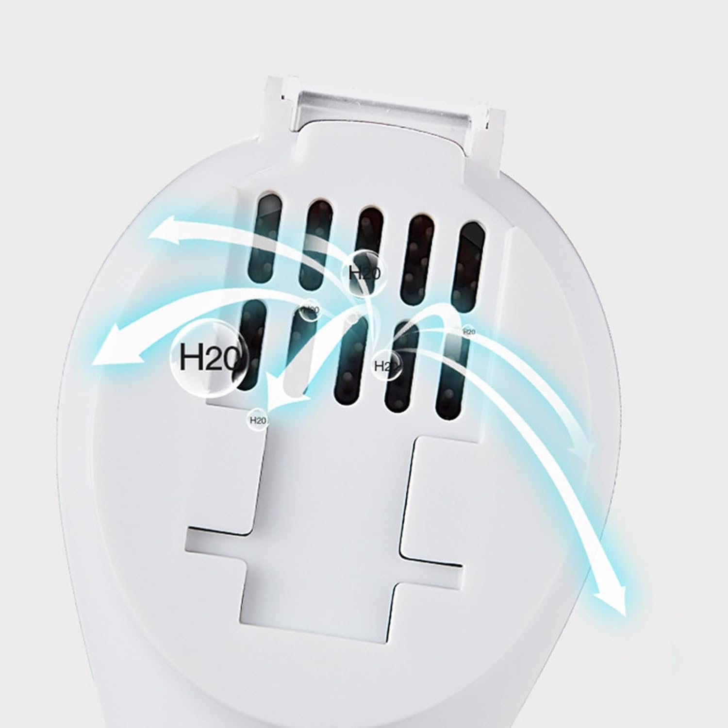 Modern Flexible Silicone Toilet Brush and Holder Set White
