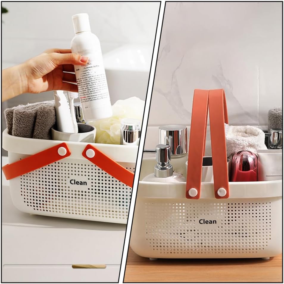 ABOOFAN Portable Shower Towel Basket with Handle 1