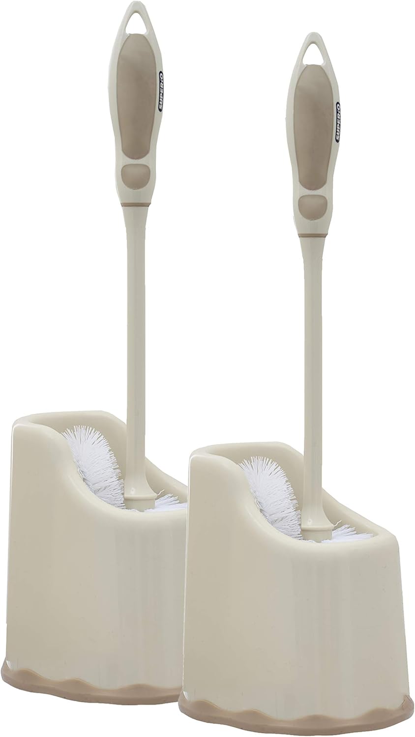 Superio Toilet Brush and Holder 2 Pack 1