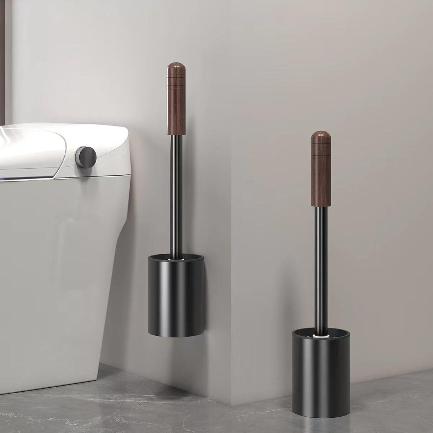 YEAMKE Toilet Brush with Removable Handle and Soft Bristles 1