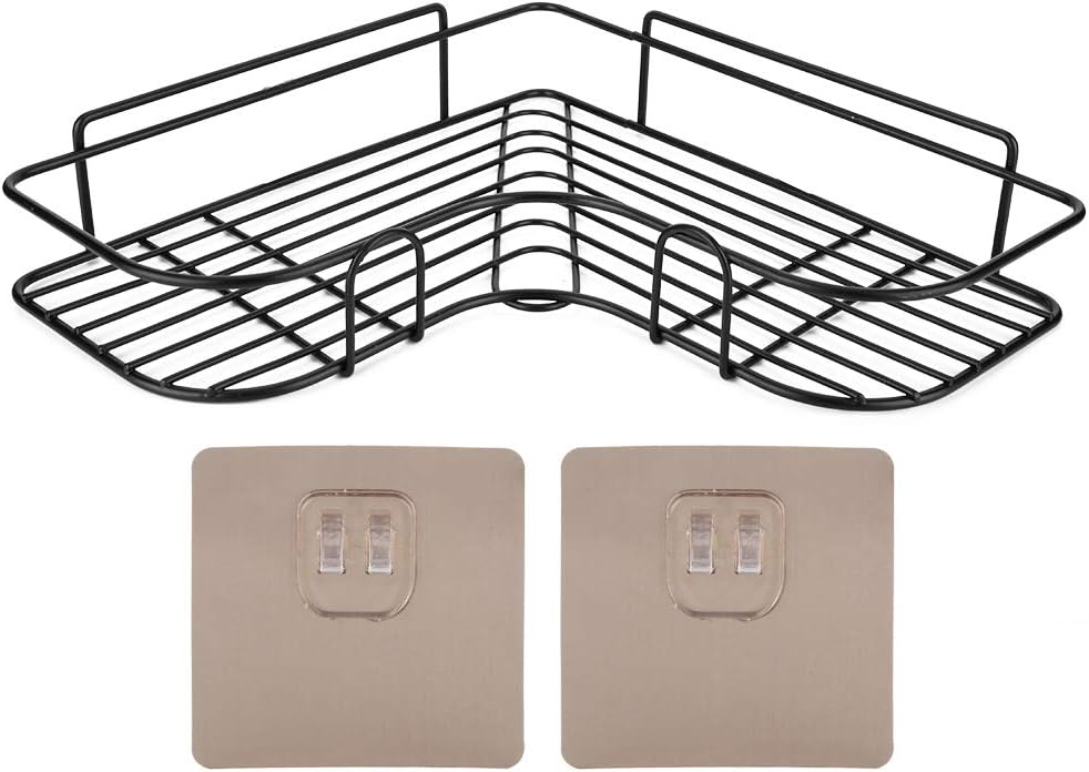 ViaGasaFamido Corner Shower Caddy Heavy Duty No Drilling