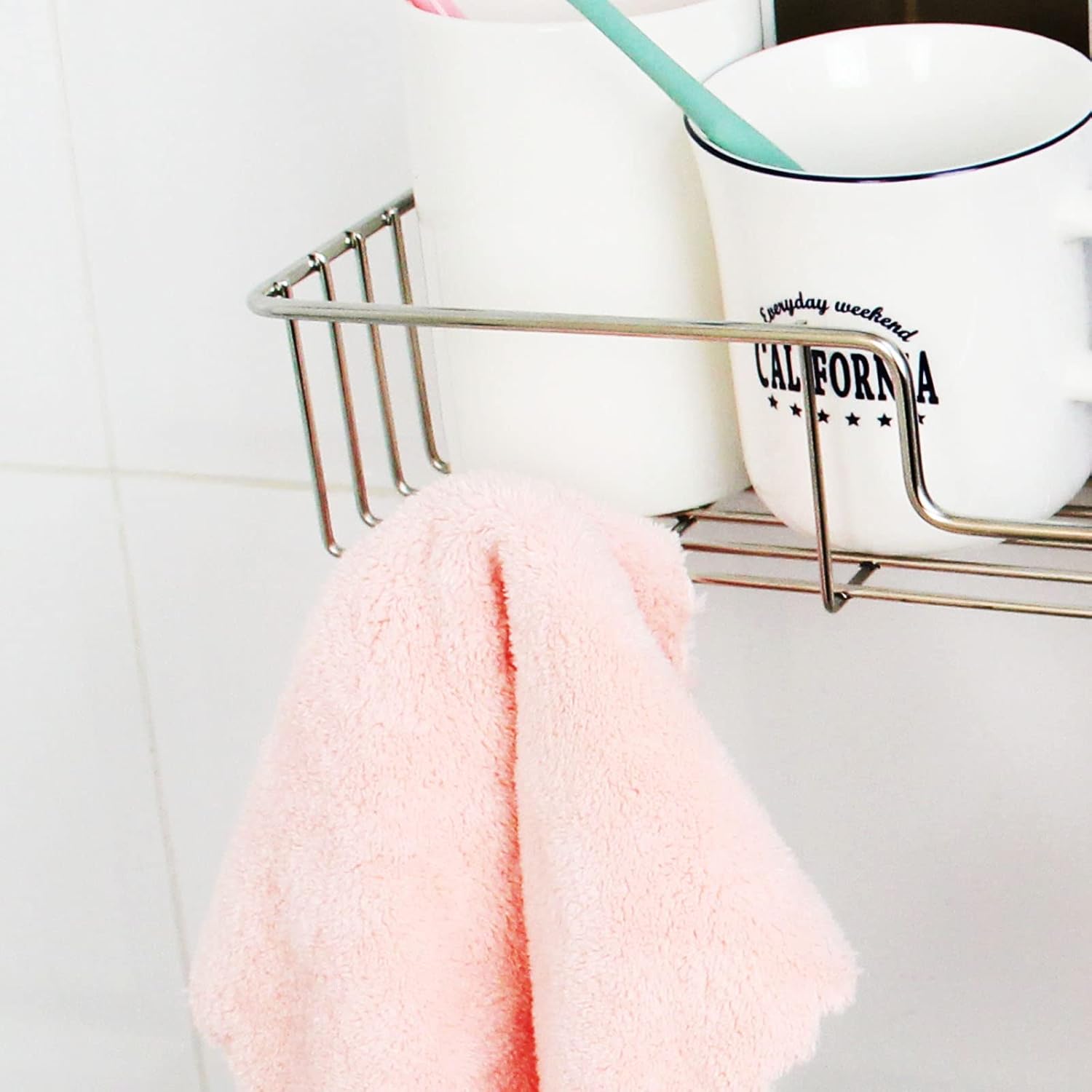 Casaphoria Shower Caddy 2 Pack - Adhesive Hooks Rustproof Stainless Steel