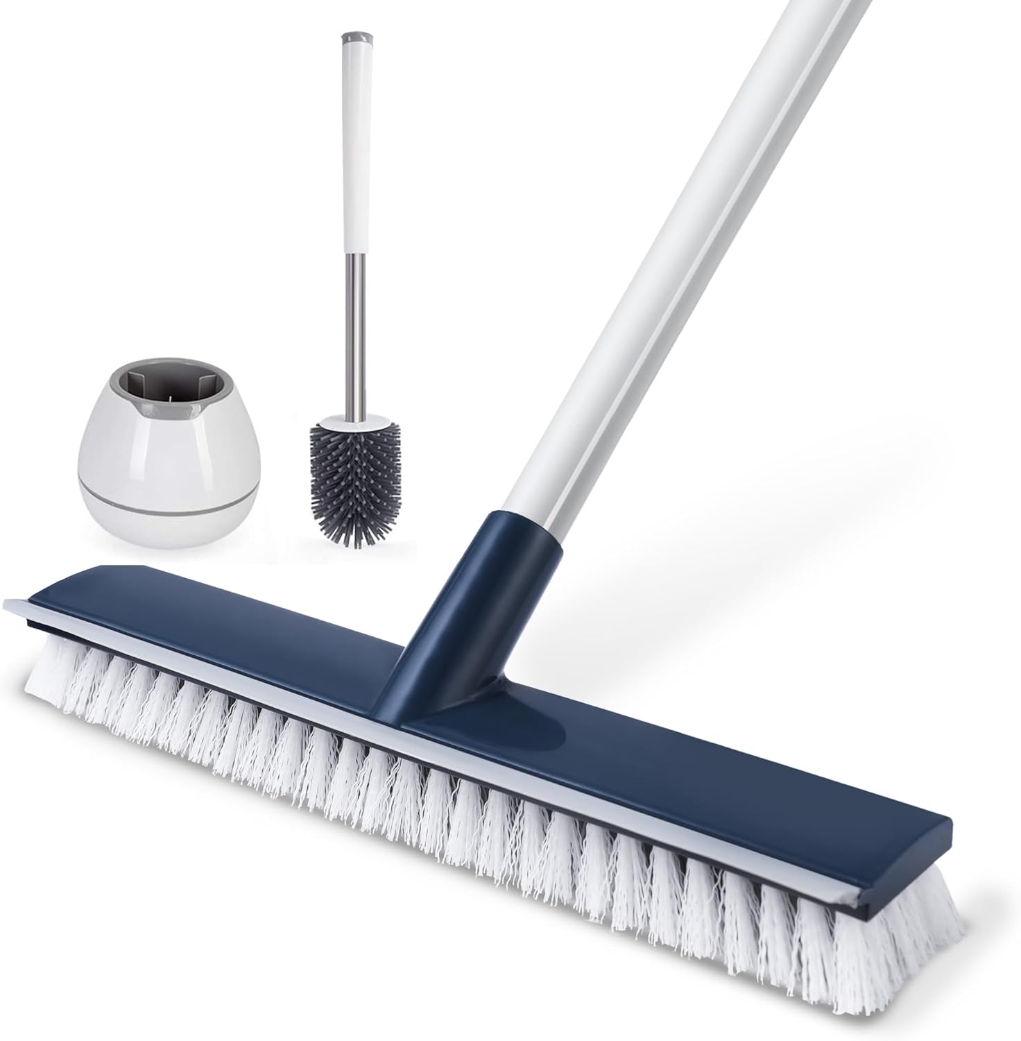 BOOMJOY Floor Scrub Brush Toilet Brush Set