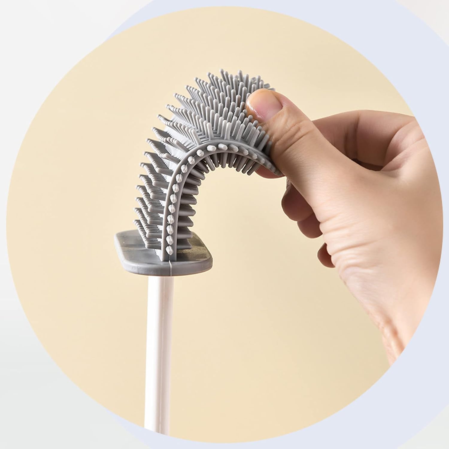 CENGNIAN Toilet Brush and Holder Set 3 in 1
